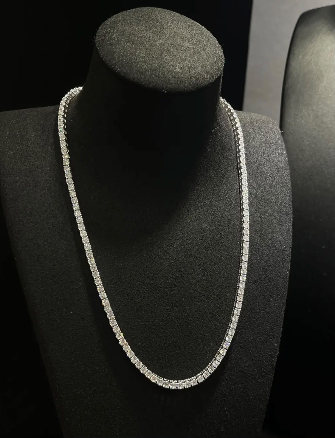 Cozy-20-Inch Tennis Necklace, 3mm,  925 Silver