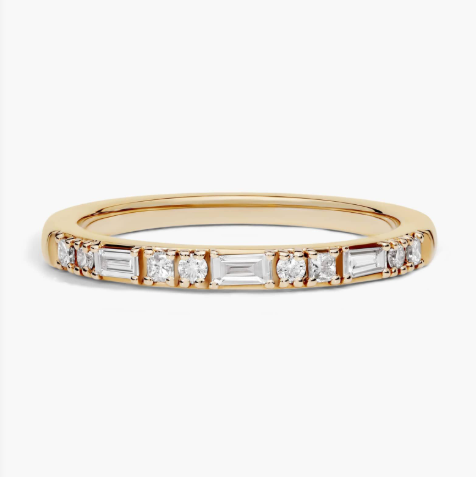Dot Dash Diamond Ring in 14k Yellow Gold (1/4 ct. tw.)