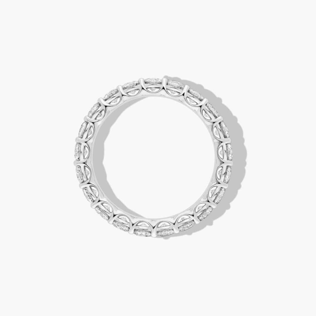Petite Micropavé Lab-Grown Diamond Ring in Platinum (1/10 ct. tw.)