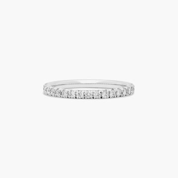 French Pavé Anniversary Ring With 0.25 CTW Lab-Grown Diamonds In 14K White Gold (2.00mm)