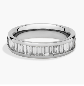 Channel Set Baguette Diamond Ring in 14k White Gold (1 ct. tw.)