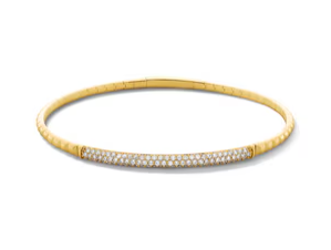 3/4 CT. T.W. Lab-Grown Diamond Geometric Flex Bangle in 10K Gold (F/VS2)