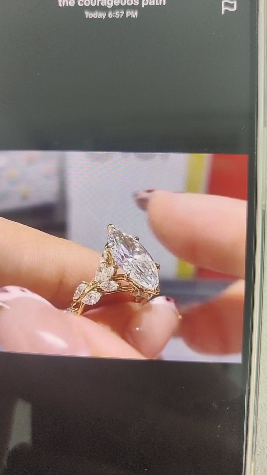 the courageuos path-14k yellow gold setting flower