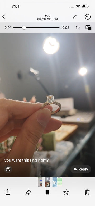 Krnica--3ct center stone, 14K gold; retail price $2,300. Factory deal：$1840