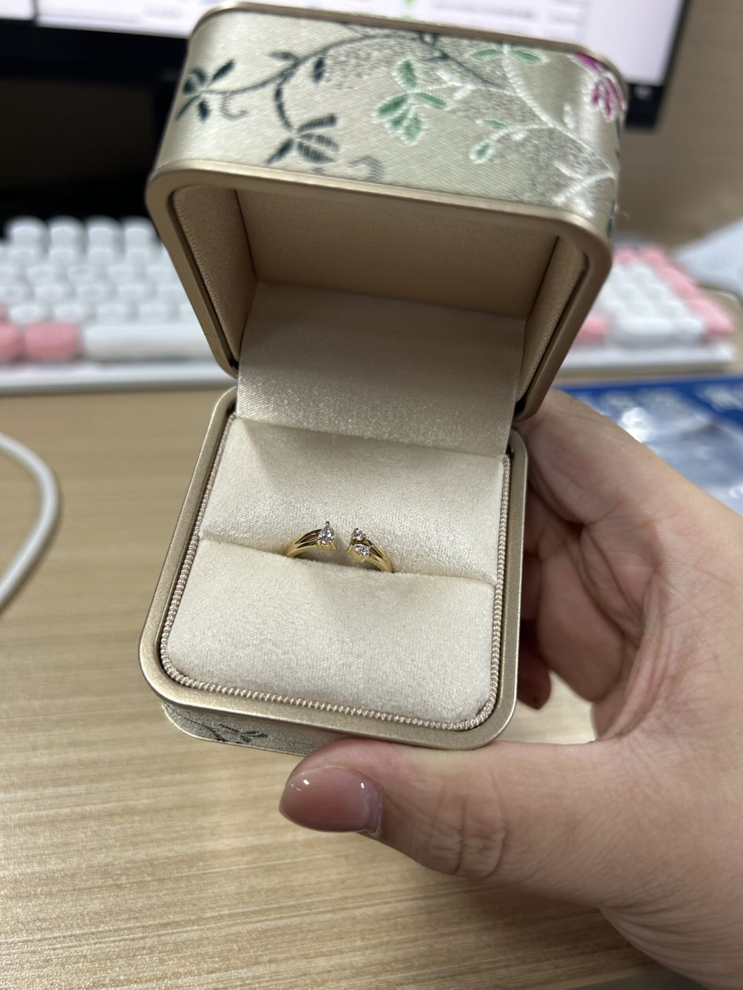 Vip Tammy-18k ring+real diamond jewery+free shipping