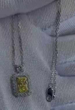VIP Cienna-1ct Radiant-Cut Pendant Necklace (10K)