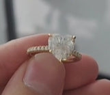 Mayson-3ct heart ring ++Free shipping via Fedex+real diamond jewelry wroth 299$