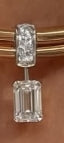 14k 3ct single pendant+10k 1+1ct earrings