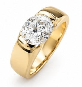 Marise- 10K gold  2ct oval setting ring