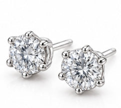 18k earring 0.3ct  in total