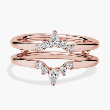 Crown Diamond Insert in 18k Rose Gold (1/4 ct. tw.)