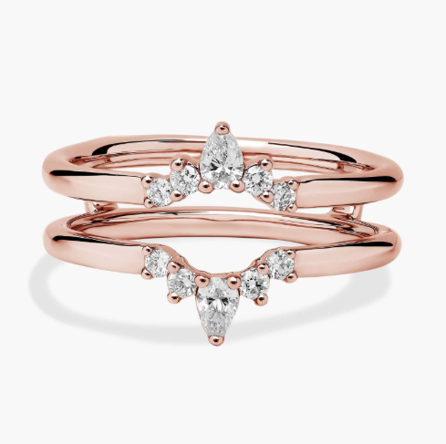 Crown Diamond Insert in 18k Rose Gold (1/4 ct. tw.)
