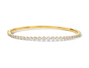 2 CT. T.W. Lab-Grown Diamond Bangle in 10K Gold (F/VS2)