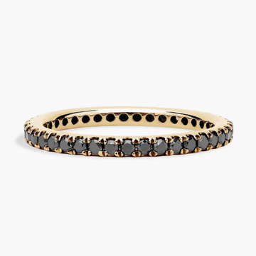 Riviera Noir Black Diamond Ring in 18k Yellow Gold (1/2 ct. tw.)