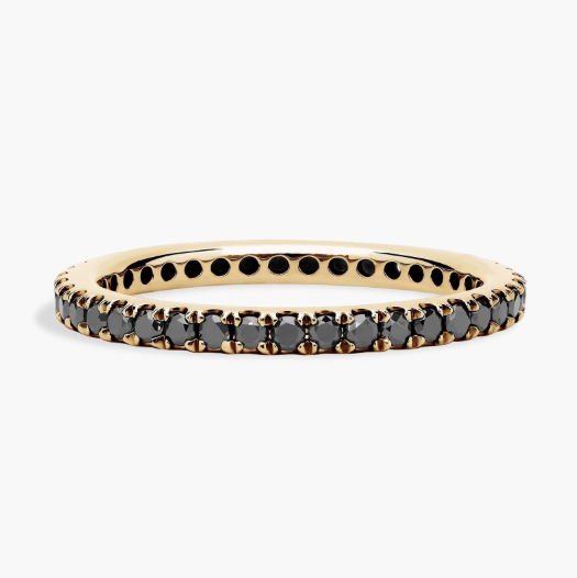 Riviera Noir Black Diamond Ring in 18k Yellow Gold (1/2 ct. tw.)