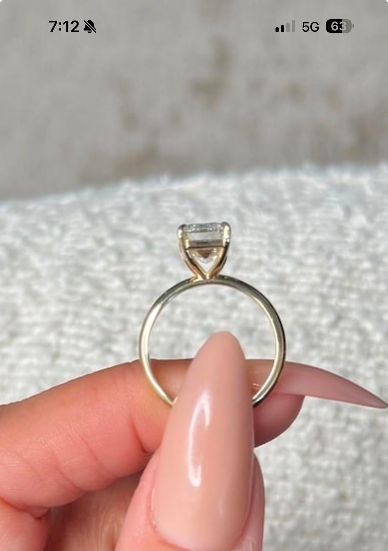 Itzy-Deposit for 3ct emerald 10k yellow gold hidden halo and size 3.5