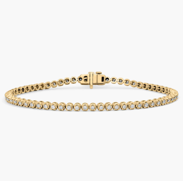 7 " Four Prong Diamond Tennis Bracelet In 14K Yellow Gold (1 Ct. tw. - H-I / SI1-SI2)
