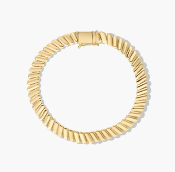 Golden Hour Box Chain Bracelet In 14K Yellow Gold