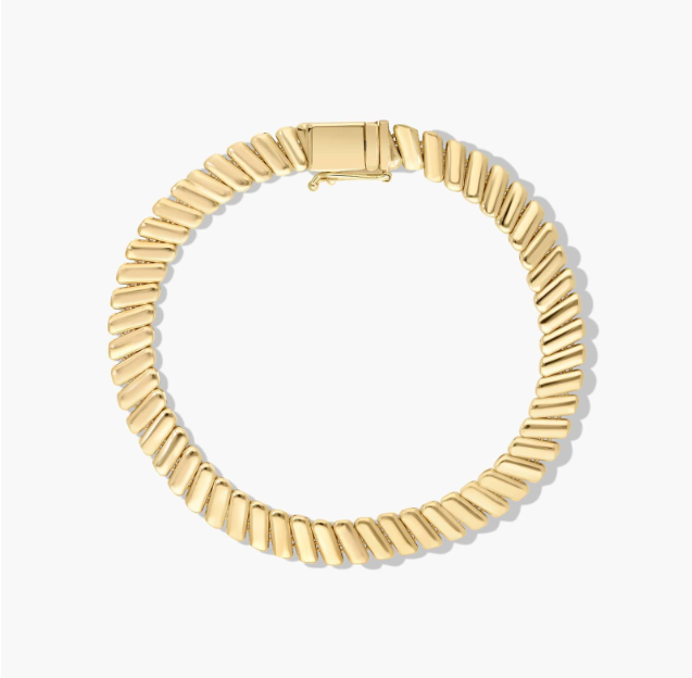 Golden Hour Box Chain Bracelet In 14K Yellow Gold