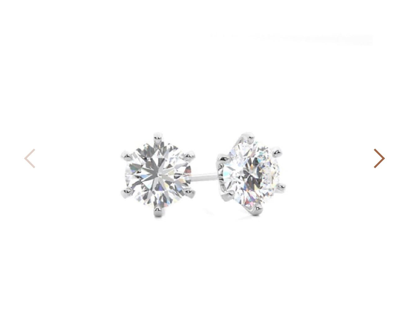lanna- 0.9 ct， 14 k , 6 prongs ear studs