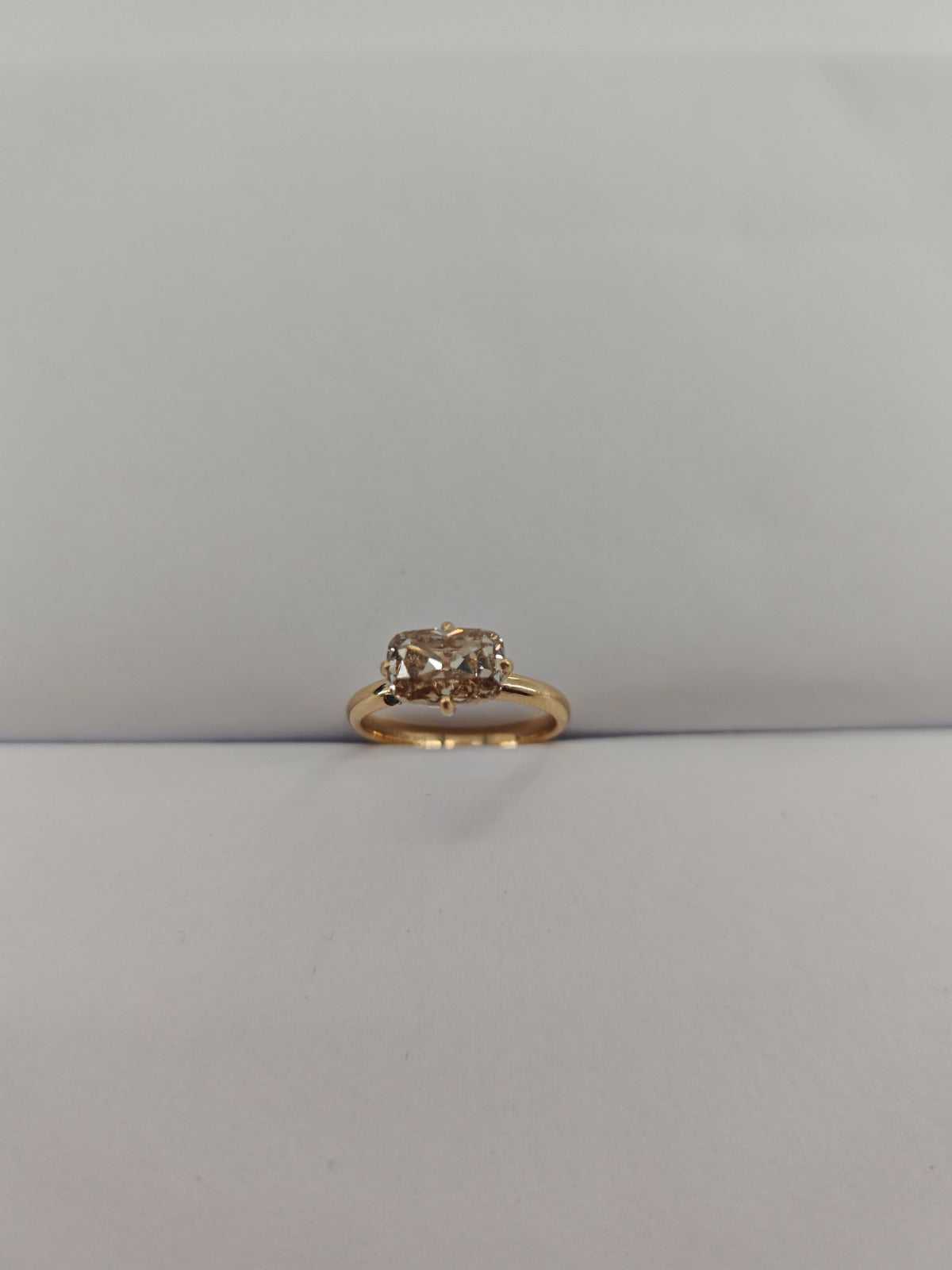 Vip Tammy-2.09ct Champagne Old Mine Cut + 14K Prong Setting