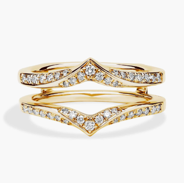 Pointed Diamond Insert in 18k Yellow Gold (1/4 ct. tw.)