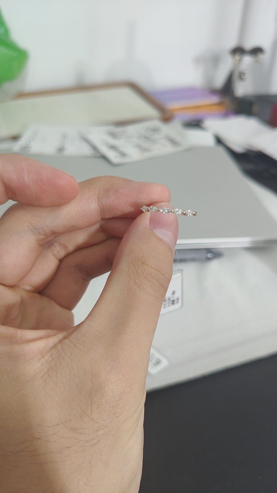 Crystal-Deposit For 14k marquise ring+ Free shipping +  bracelet size 7
