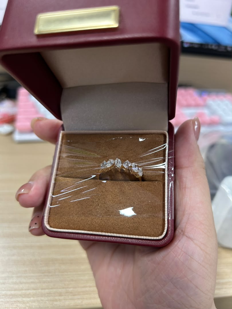Chloe-14K Gold Ring with Unique Shape