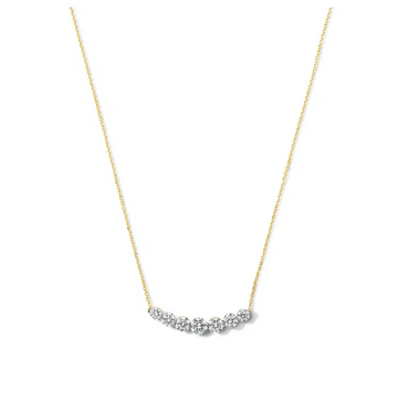 Lab Grown Diamond Bar Necklace 14K