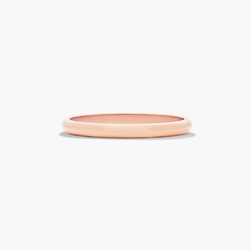 Traditional Slightly Curved Wedding Band In 14K Rose Gold (2.00mm)