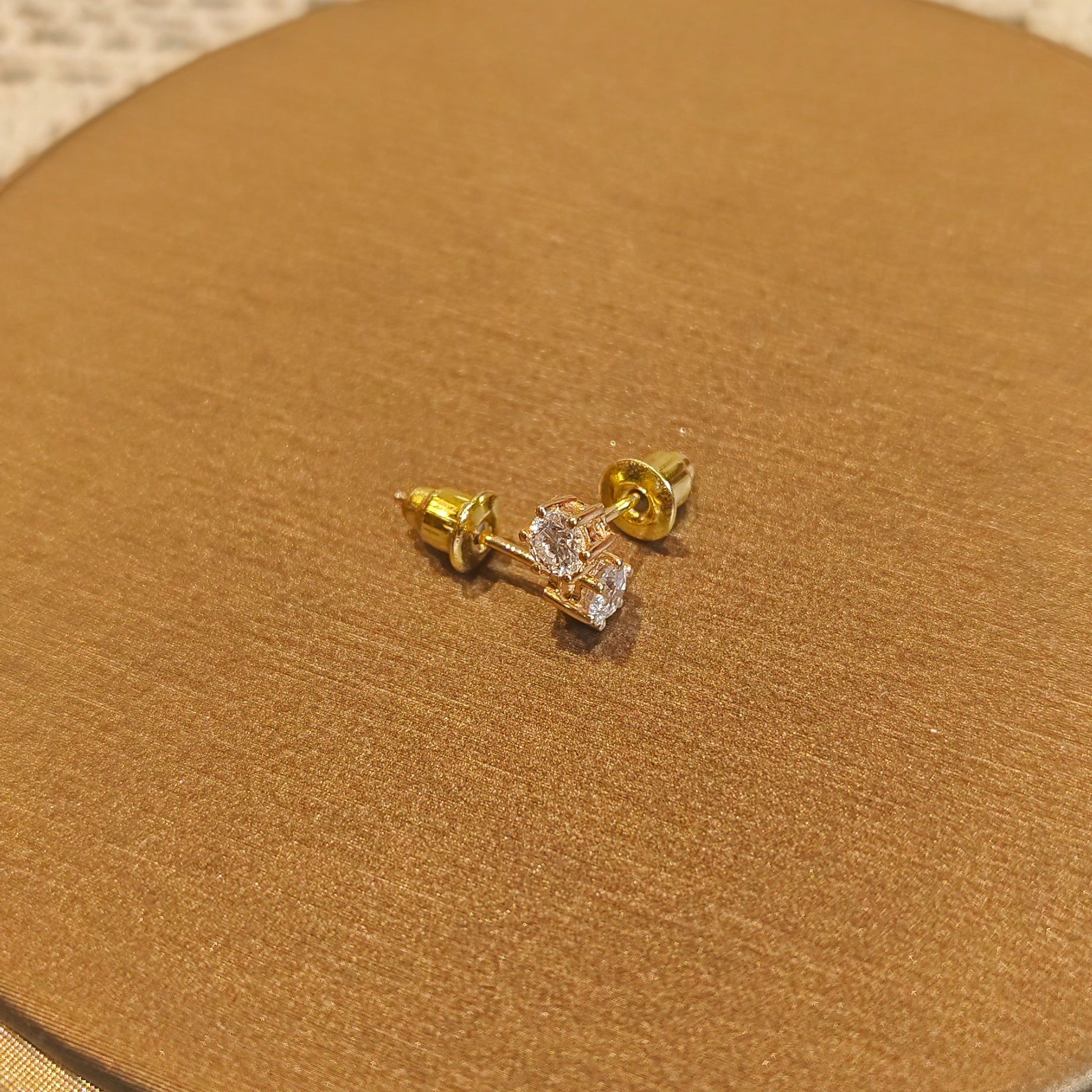 💎For Binita 18k yellow gold ear stud