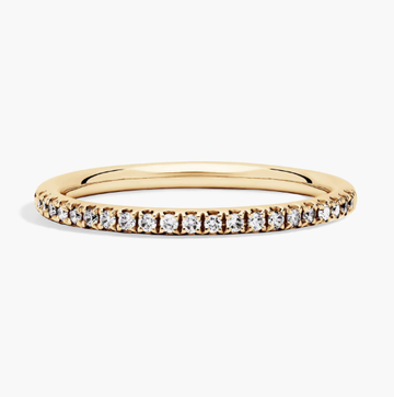 Riviera Pavé Diamond Ring in 14k Yellow Gold (1/4 ct. tw.)
