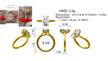 Shahina-14k 2rings