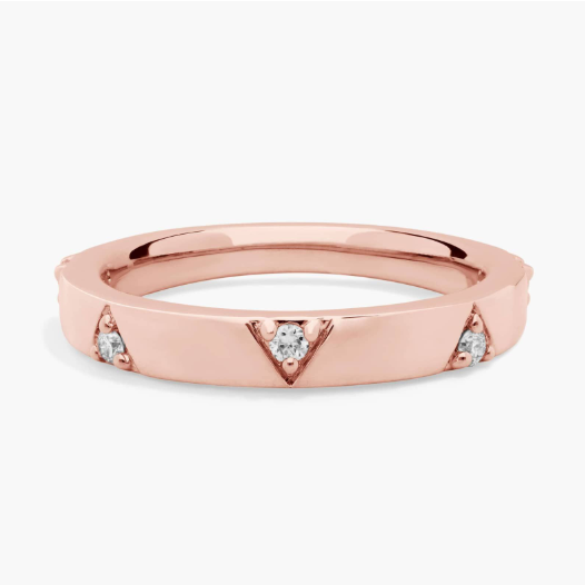 Fashion Diamond Ring in 14K Rose Gold (1/10 Ct. Tw.)