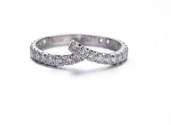 Prayers-14kV‑shape band ring