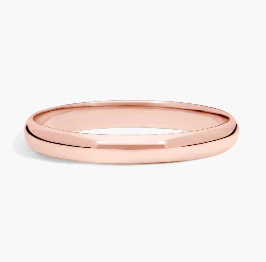 Classic Wedding Ring in 14k Rose Gold (3mm)