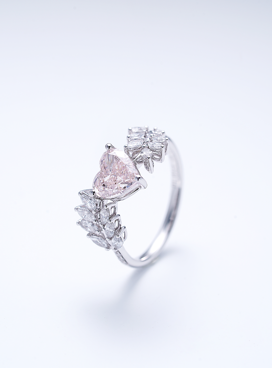 Heart Shape Pink Rings