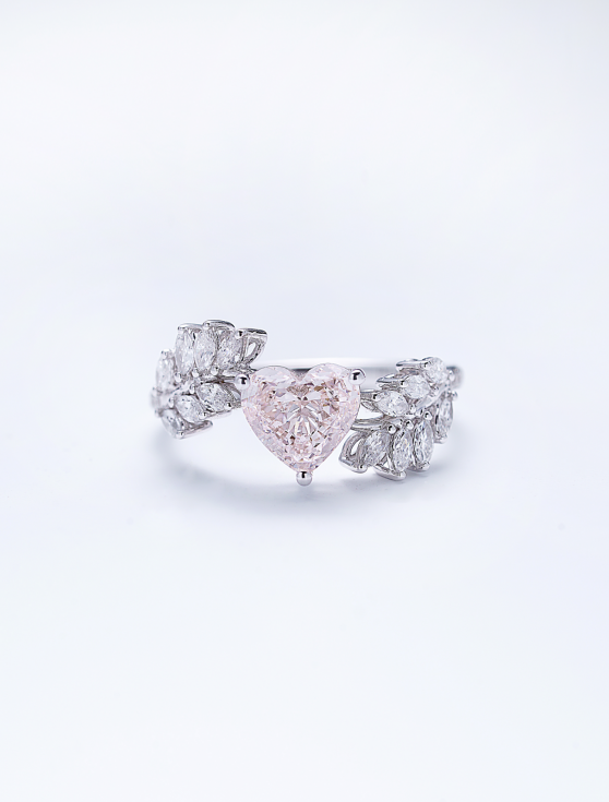 Heart Shape Pink Rings