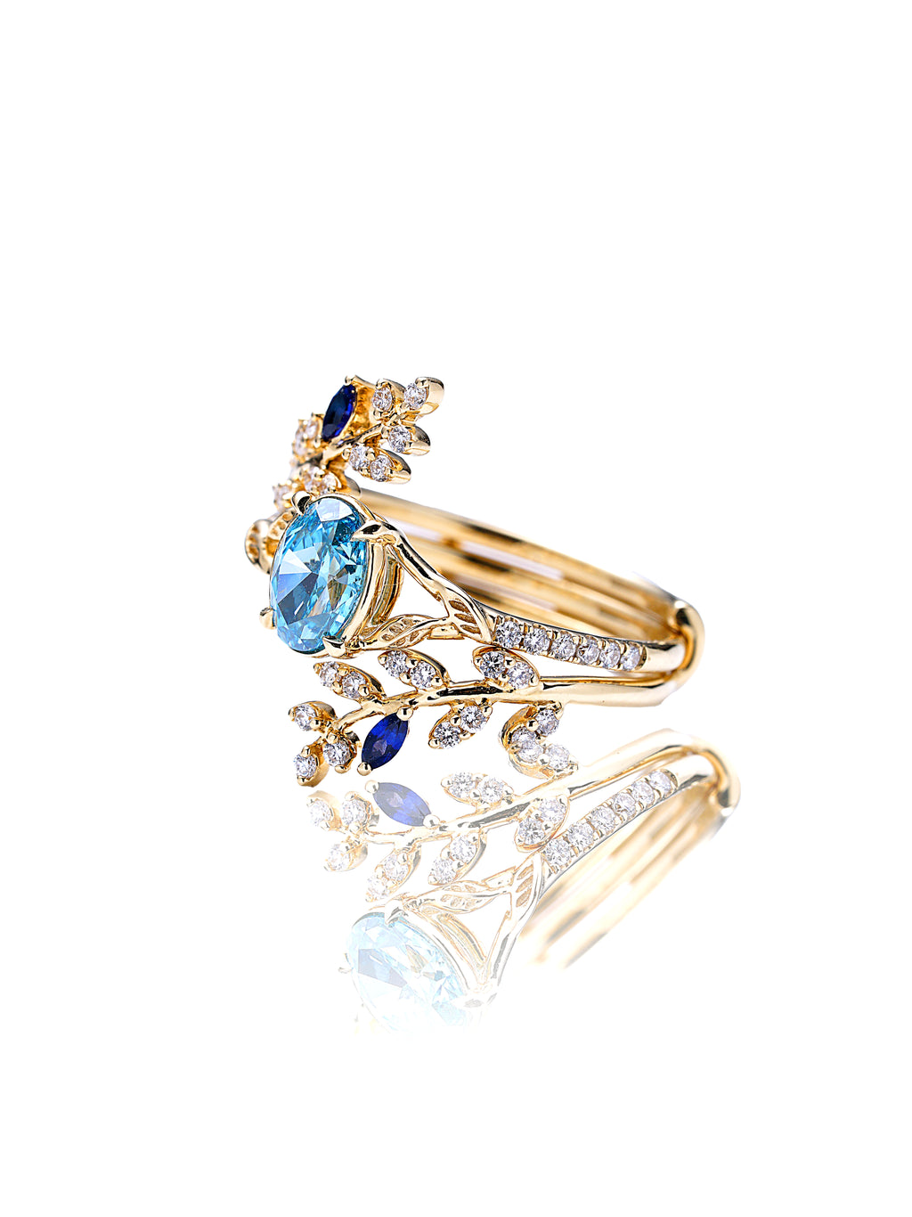 Blue Diamond Ring combination