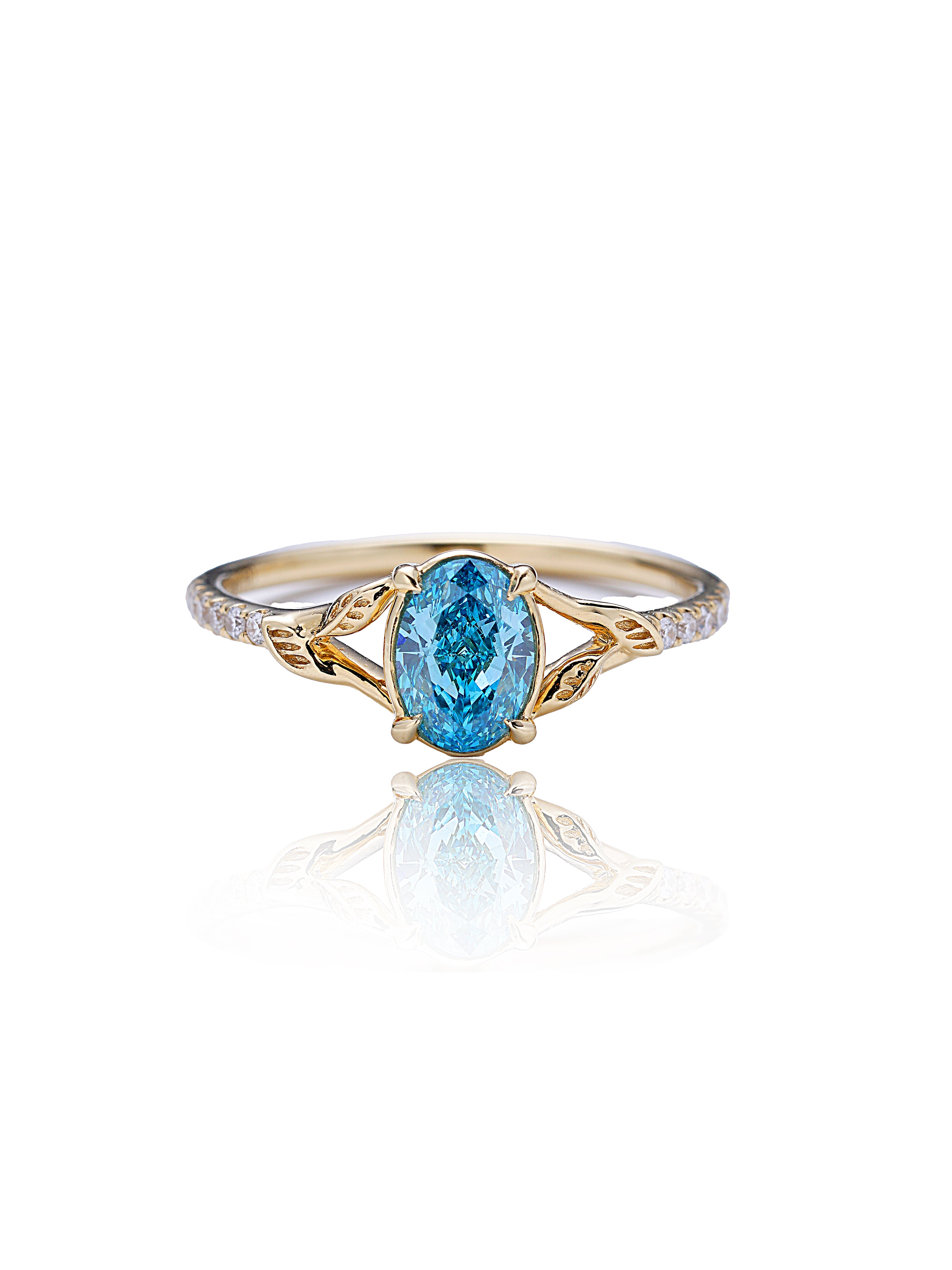 Blue Diamond Ring combination