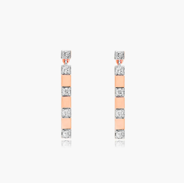 Abyss Lab-Grown Diamond Drop Earrings 14K Rose Gold