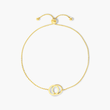Union Circles Bolo Bracelet In 14K Yellow Gold