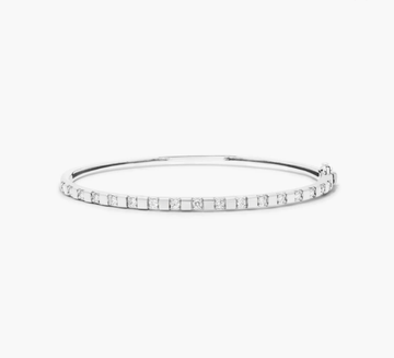 Abyss Bangle Lab-Grown Diamond Bracelet In 14K White Gold