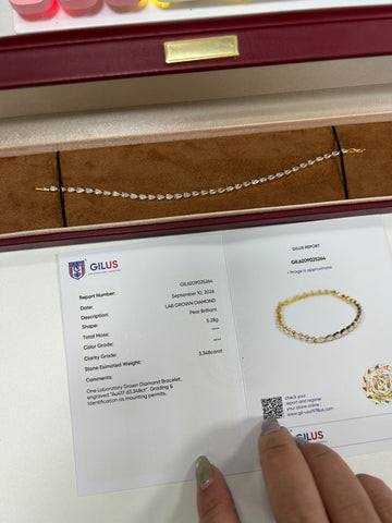 Vip David-Pear-shaped diamond 10K bracelet + 10K yellow gold ring with an unconventional shape