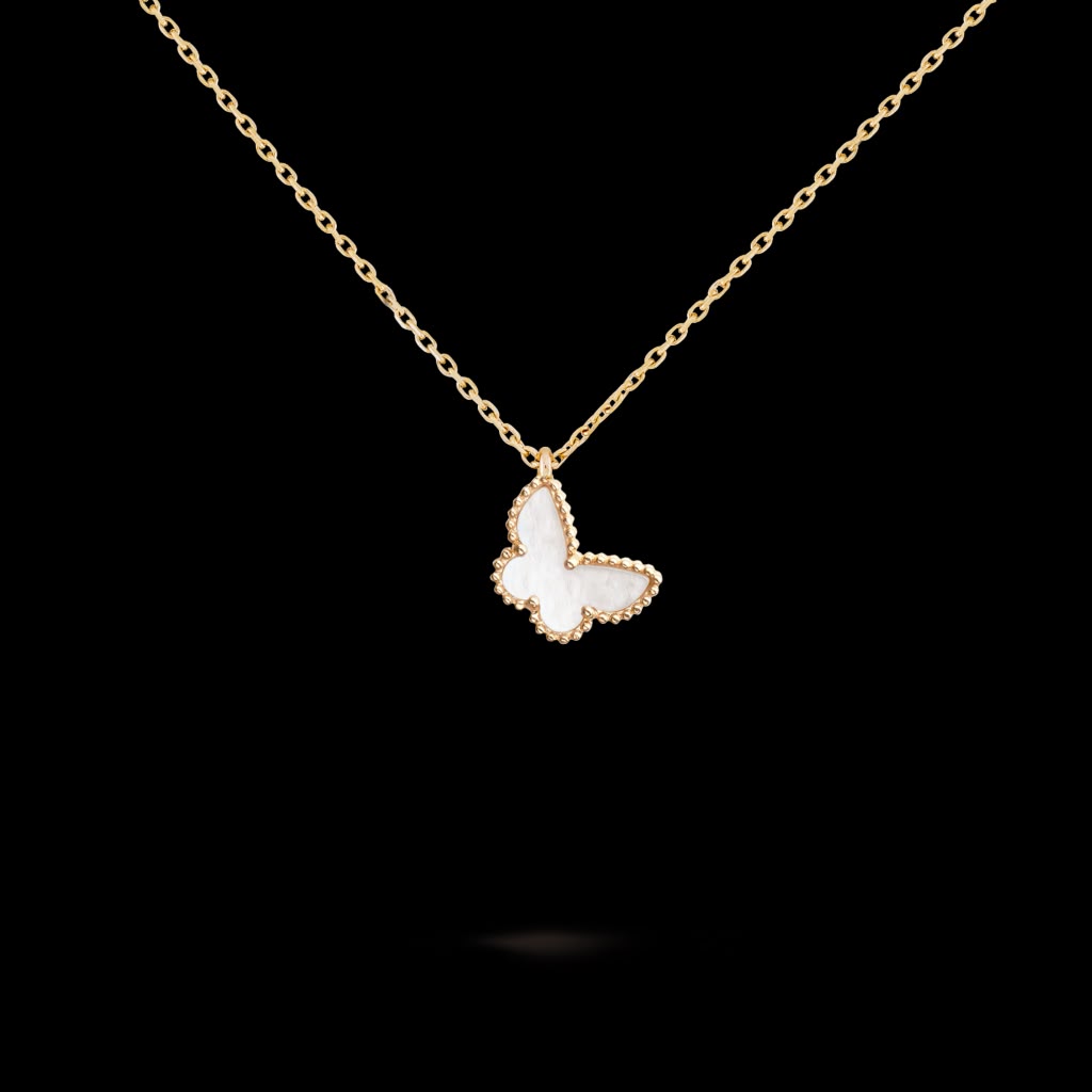 islandyal837-10K gold pendant, 925 sterling silver chain