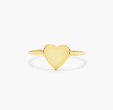 Heart Wire Ring In 14K Yellow Gold