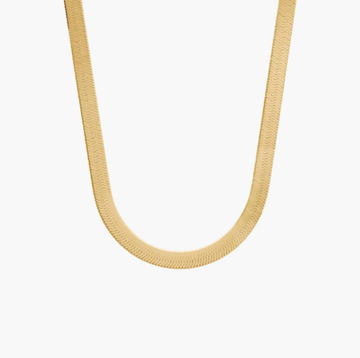 18" Herringbone Chain in 14k Yellow Gold (4mm)