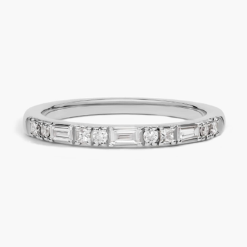 Dot Dash Diamond Ring in 14k White Gold (1/4 ct. tw.)
