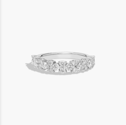 Butterfly Diamond Wedding Ring In 14K White Gold (2.00mm) By James Allen