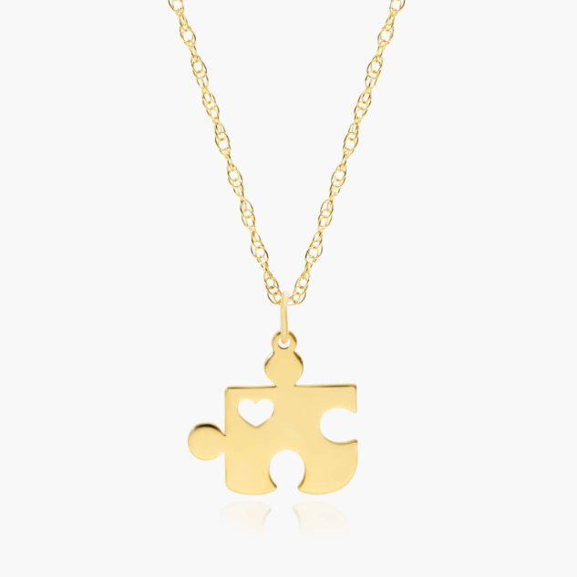 14K Yellow Gold Puzzle Necklace